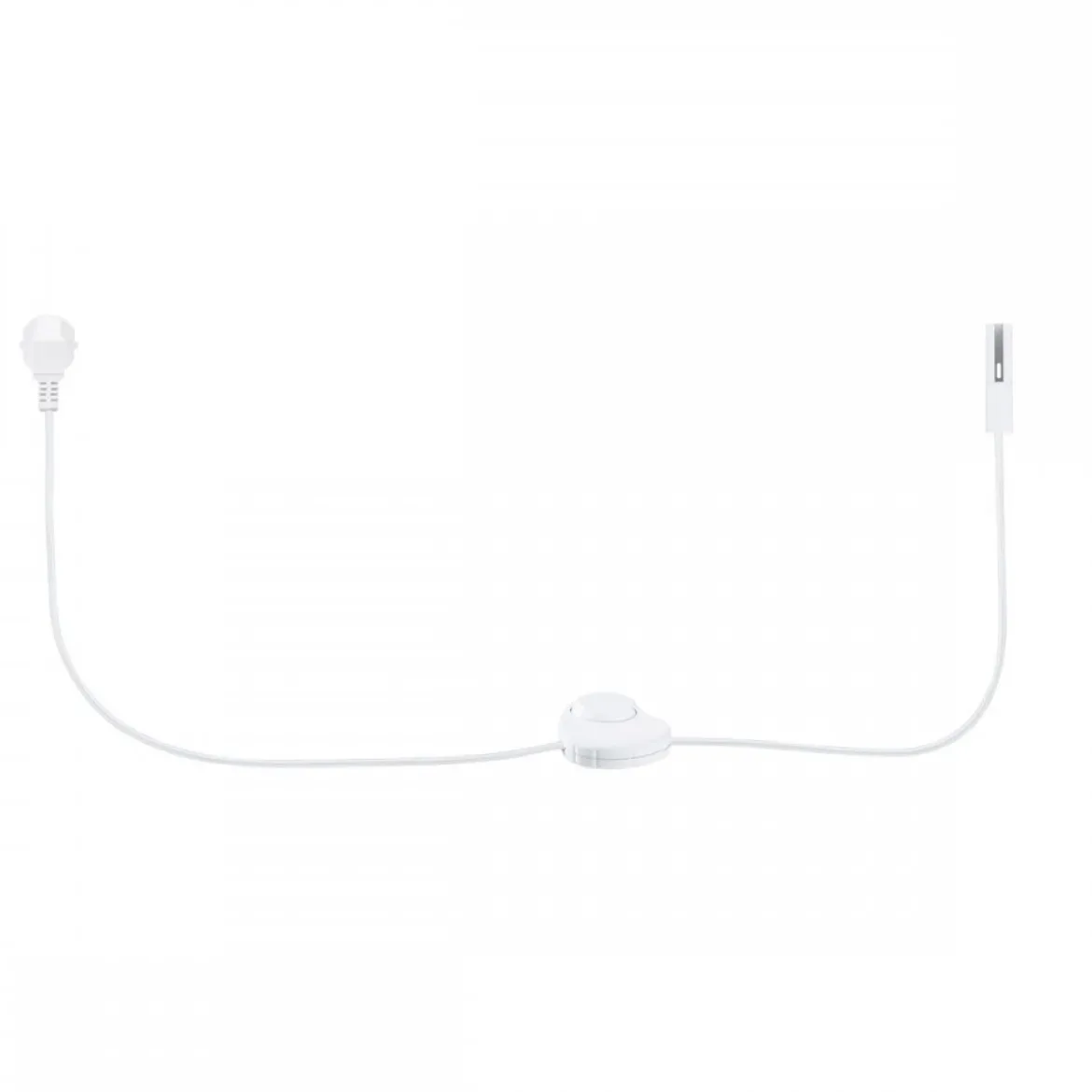 Paulmann 95659 URail Schienensystem Einspeisung Kabel mit Schalter 2m Signalweiß RAL 9003