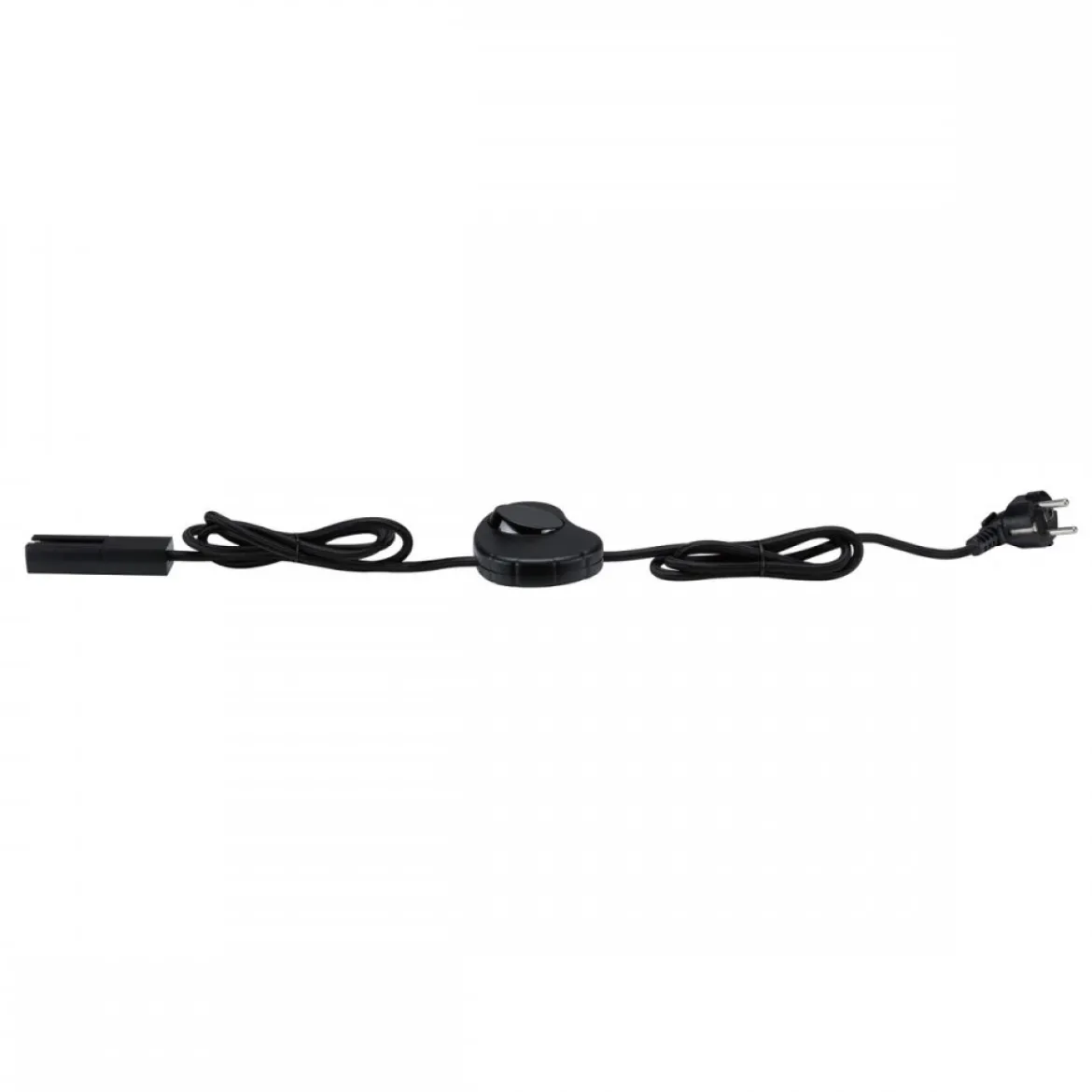 Paulmann 95660 URail Schienensystem Einspeisung Kabel mit Schalter 2m Schwarz matt