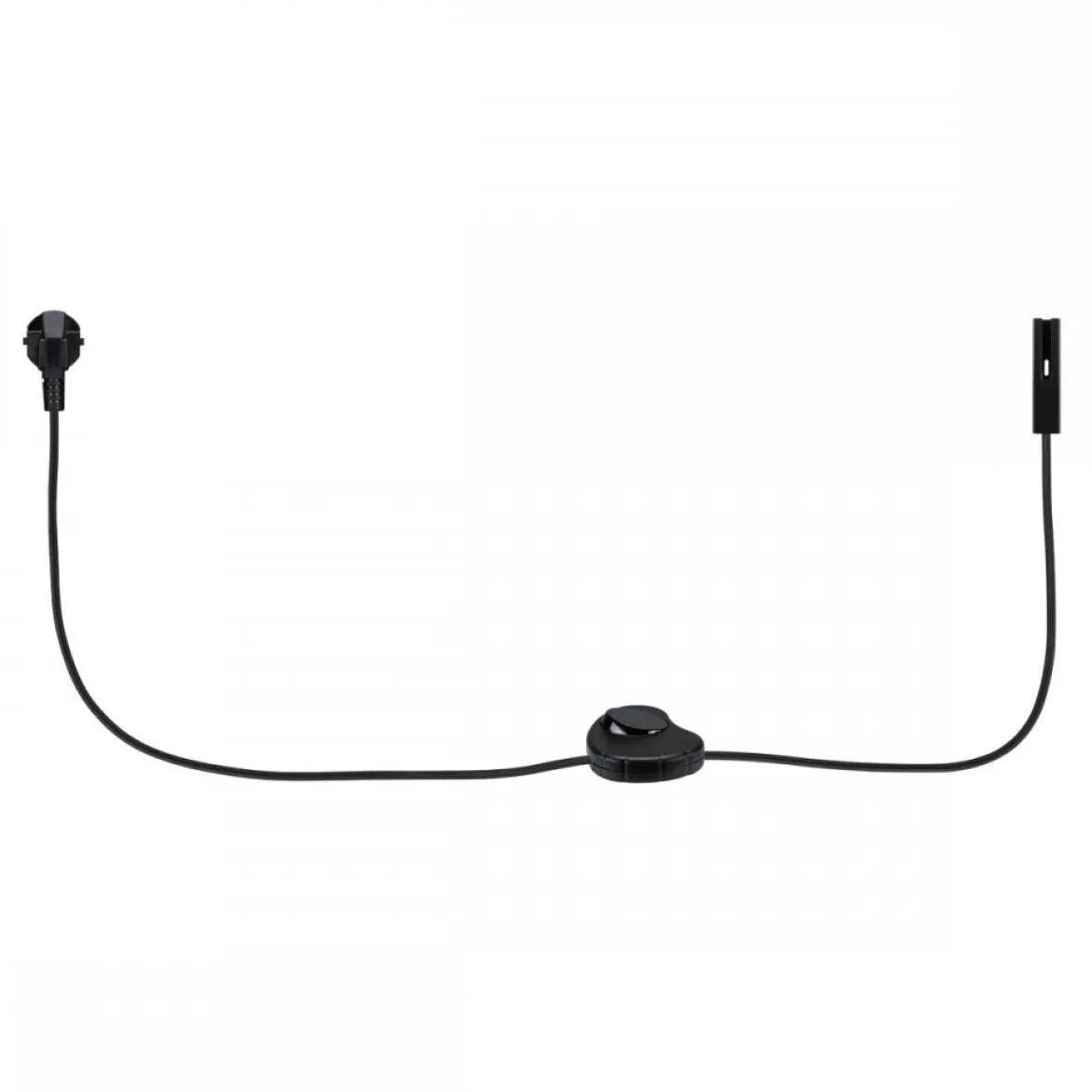 Paulmann 95660 URail Schienensystem Einspeisung Kabel mit Schalter 2m Schwarz matt