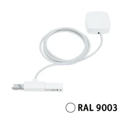 Paulmann 95645 URail Schienensystem Einspeisung Kabel 2m Signalweiß RAL 9003
