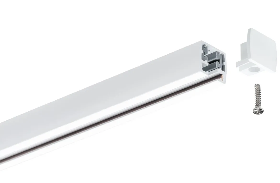 Paulmann 95653 URail Schienensystem Endkappe 2er-Pack Signalweiß RAL 9003