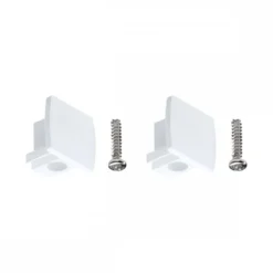 Paulmann 95653 URail Schienensystem Endkappe 2er-Pack Signalweiß RAL 9003