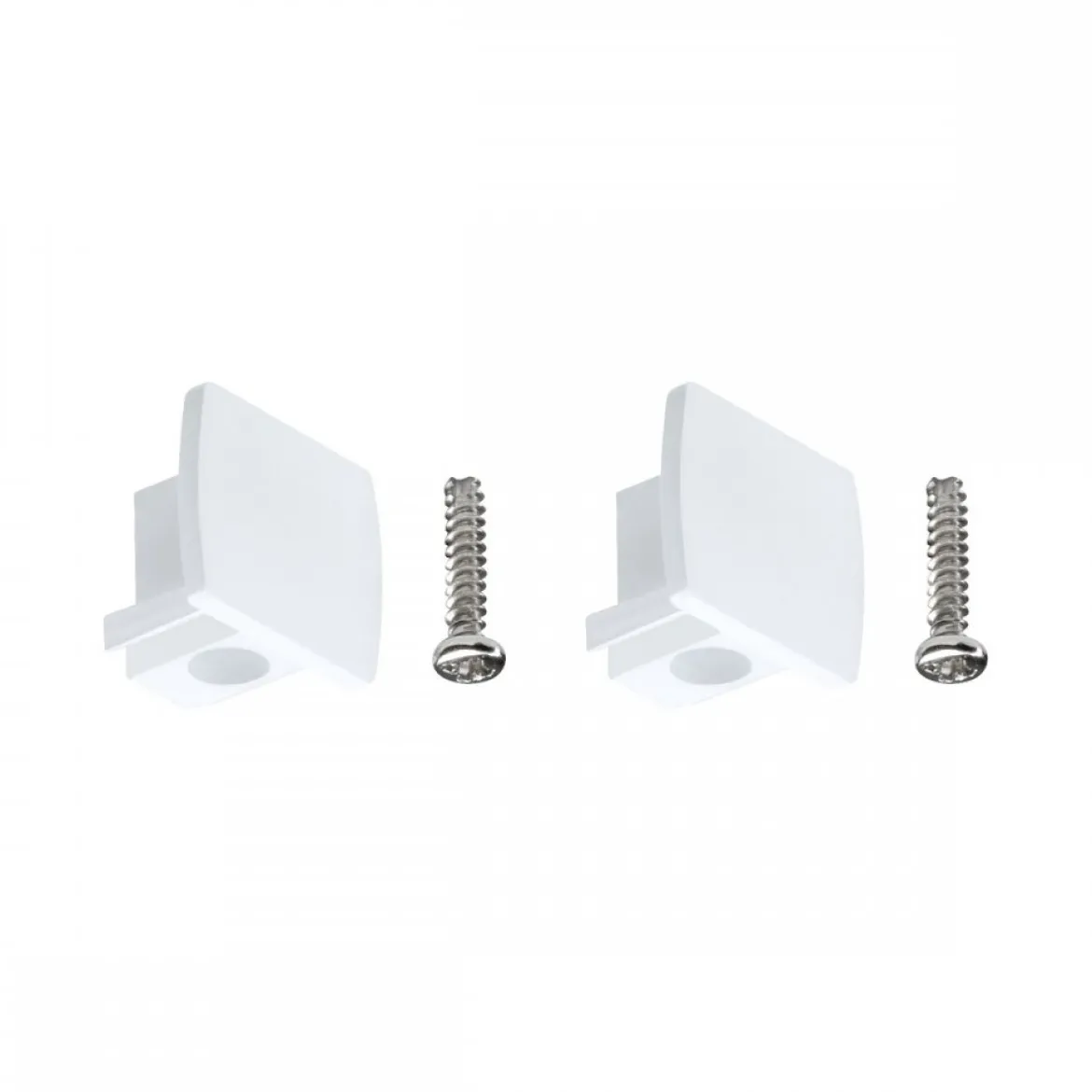 Paulmann 95653 URail Schienensystem Endkappe 2er-Pack Signalweiß RAL 9003