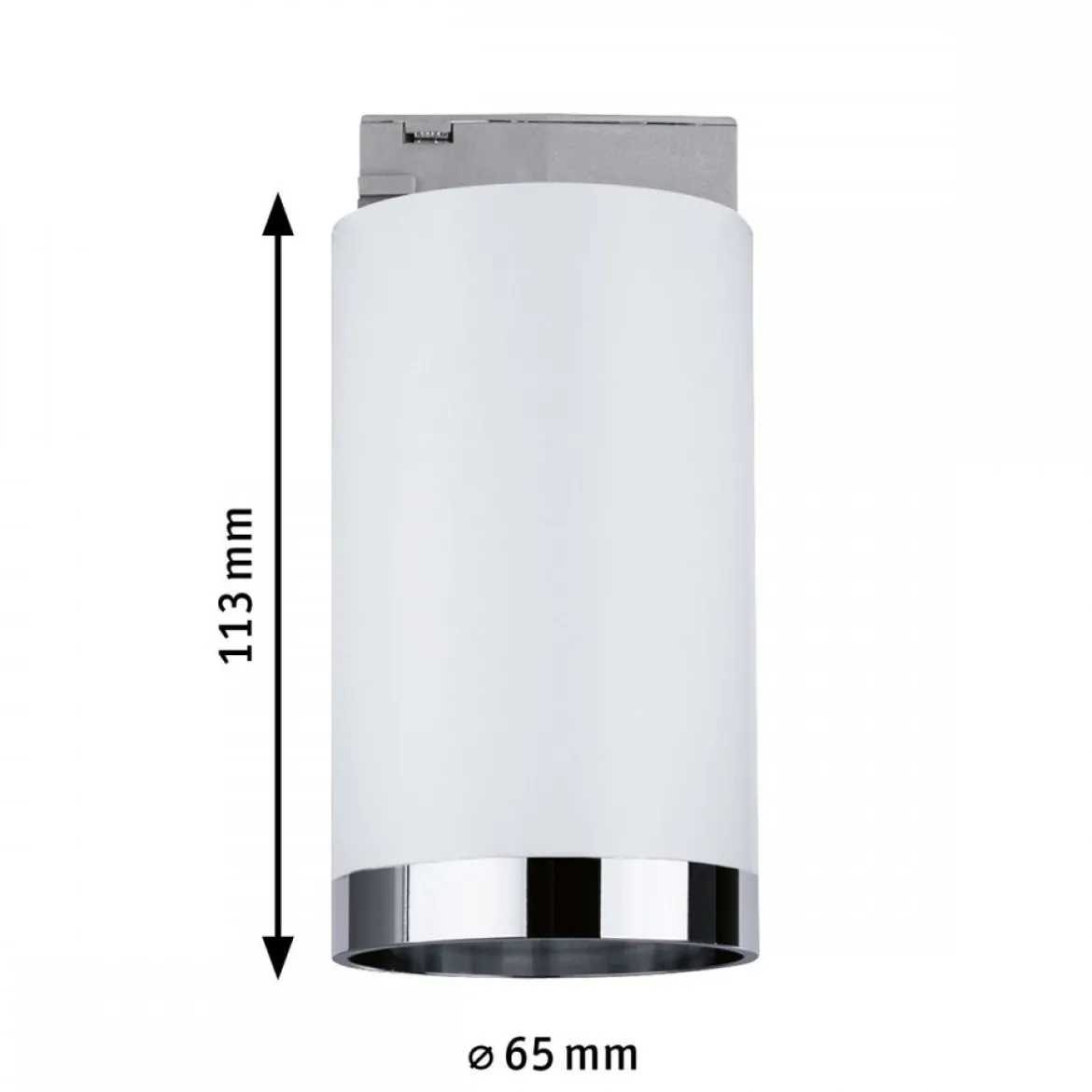 Paulmann 94883 URail Spot Tube GU10 230V Signalweiß RAL 9003