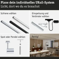 Paulmann 95673 URail Zubehör Smart Home ZigBee Dimm Switch max. 50W Chrom matt