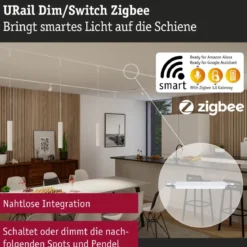 Paulmann 95674 URail Zubehör Smart Home ZigBee Dimm Switch max. 50W Signalweiß RAL 9003