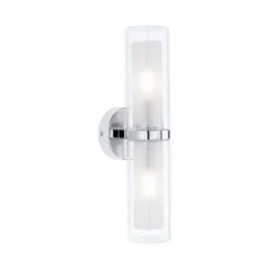 Paulmann 71077 Wandleuchte Luena Glas Chrom zweifacher Lichtaustritt IP44