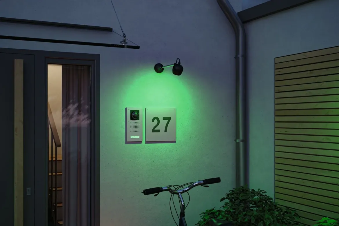 Paulmann 94773 Zigbee LED Außenwandleuchte Kikolo RGBW Anthrazit IP65 230V