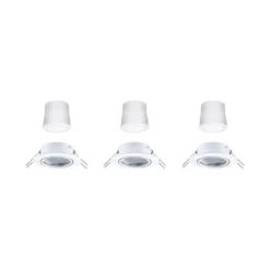 Paulmann 92466 Zigbee LED Einbauleuchte Base Coin Basisset RGBW 3000K Weiß