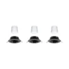 Paulmann 92468 Zigbee LED Einbauleuchte Base Coin Basisset RGBW Schwarz matt 3000K