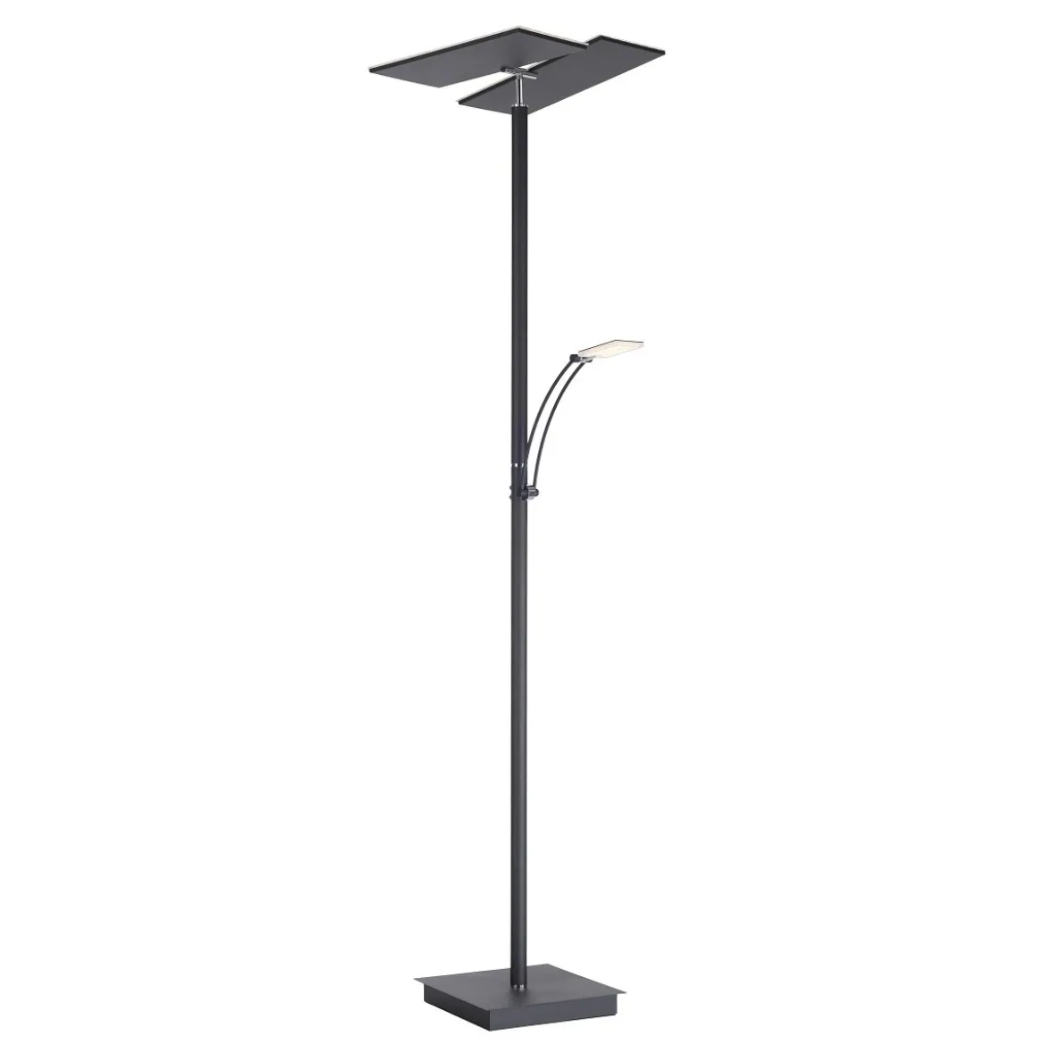 Paul Neuhaus 687-13 ARTUR LED Stehleuchte anthrazit mit Lesearm dimmbar