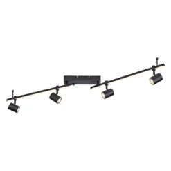Paul Neuhaus 6525-18 BARIK LED Deckenleuchte 4-flammig Schwarz