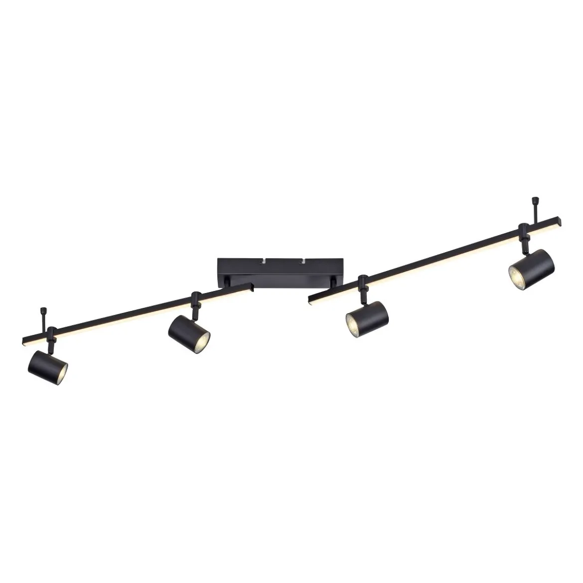 Paul Neuhaus 6525-18 BARIK LED Deckenleuchte 4-flammig Schwarz