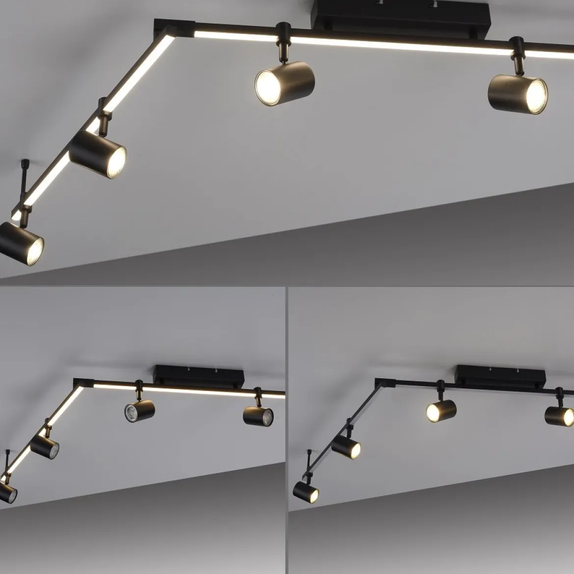 Paul Neuhaus 6526-18 BARIK LED Spotleuchte 6-flammig Schwarz