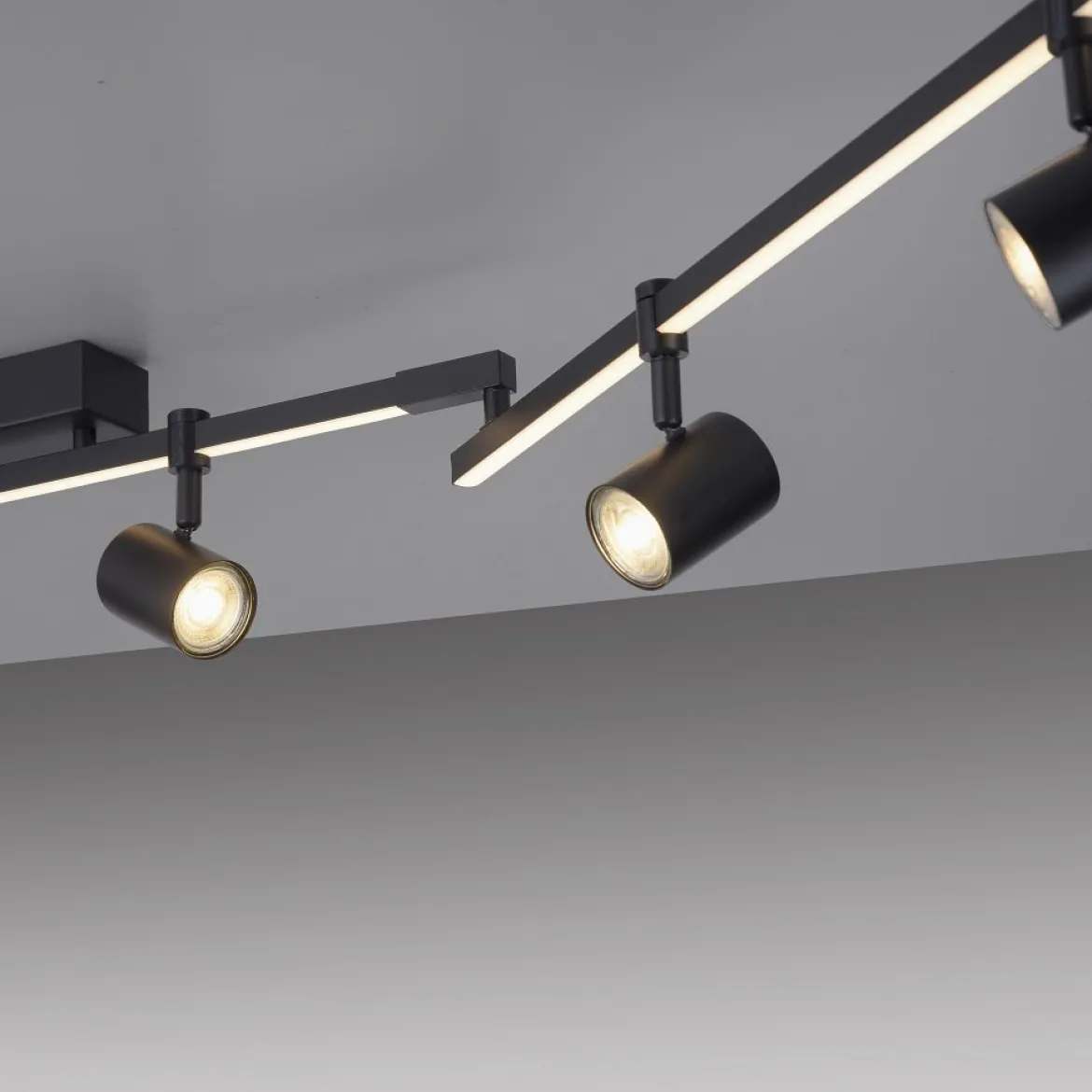 Paul Neuhaus 6526-18 BARIK LED Spotleuchte 6-flammig Schwarz