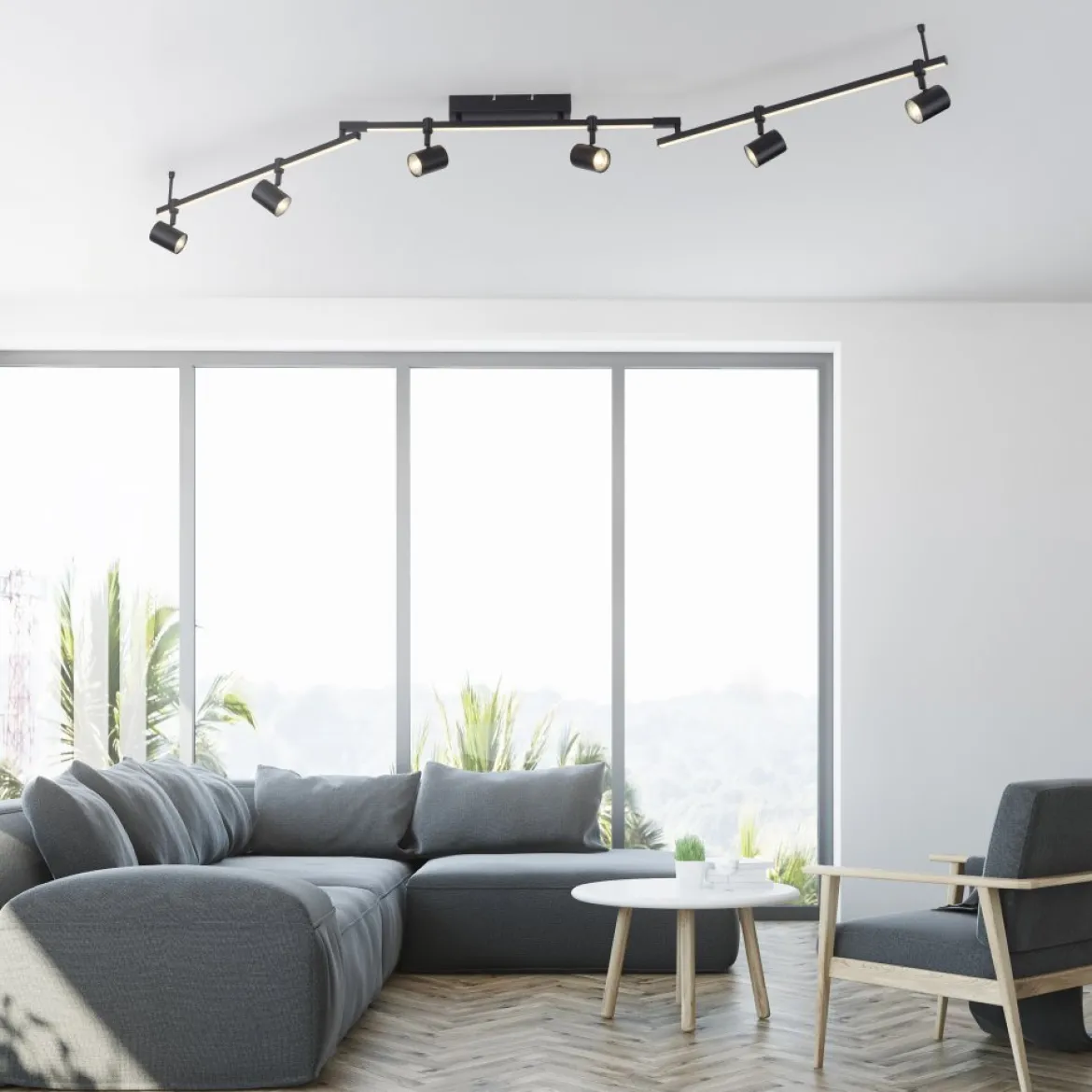 Paul Neuhaus 6526-18 BARIK LED Spotleuchte 6-flammig Schwarz