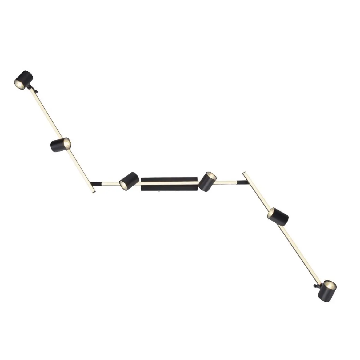 Paul Neuhaus 6526-18 BARIK LED Spotleuchte 6-flammig Schwarz