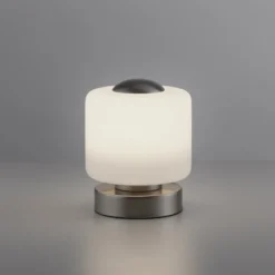 Paul Neuhaus 4037-55 Bota Tischleuchte silberfarben rund Touchdimmer