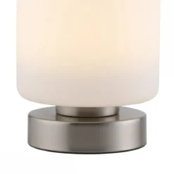 Paul Neuhaus 4037-55 Bota Tischleuchte silberfarben rund Touchdimmer