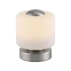 Paul Neuhaus 4037-55 Bota Tischleuchte silberfarben rund Touchdimmer