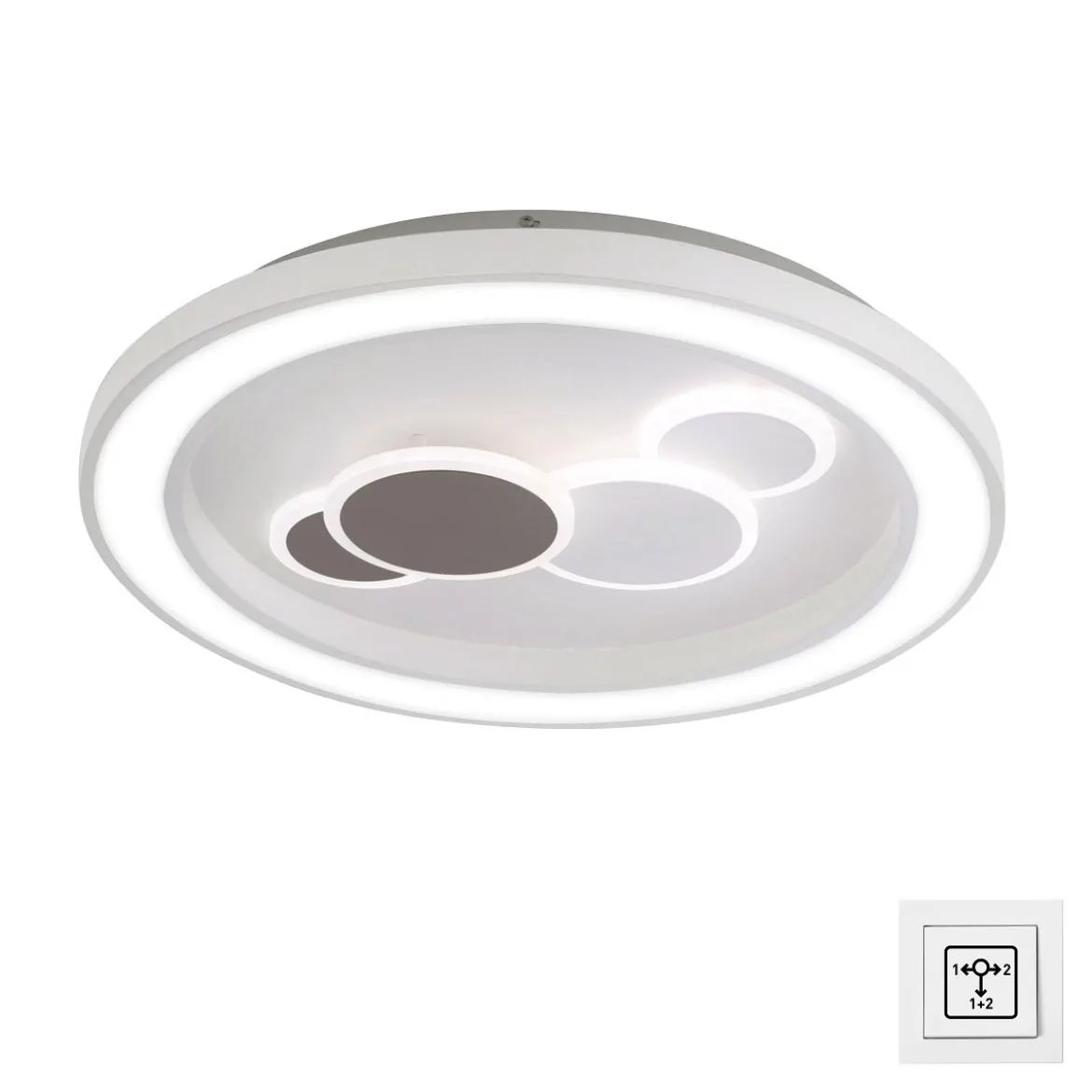 Paul Neuhaus 6284-16 ELIZA Deckenleuchte weiss rund