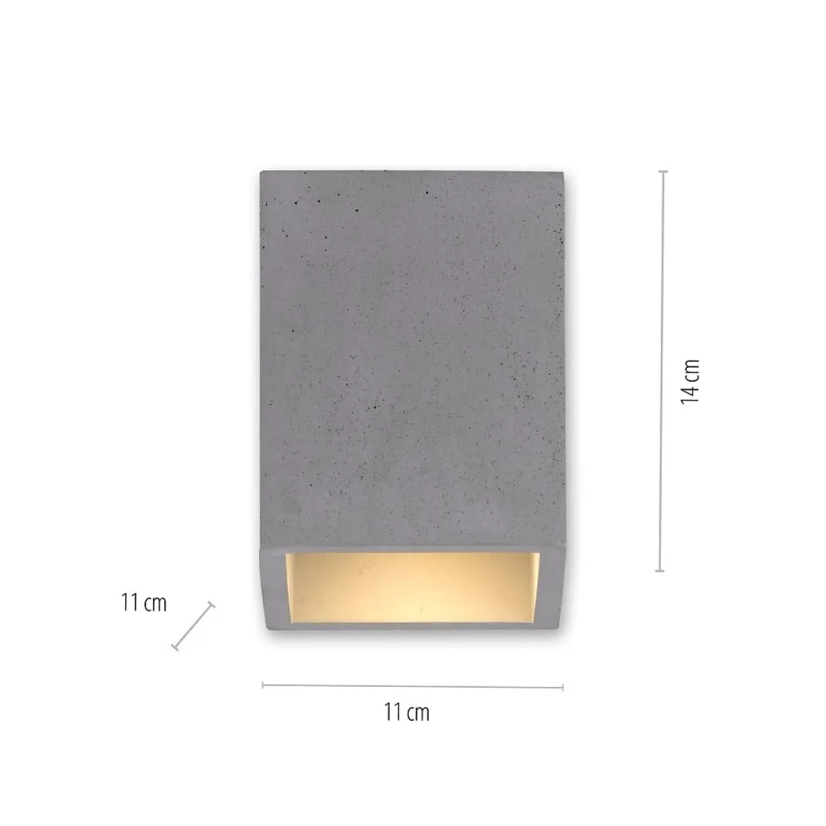 Paul Neuhaus 6161-22 ETON Deckenleuchte beton quadratisch