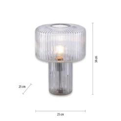 Paul Neuhaus 4092-00 Fungus Tischleuchte transparent