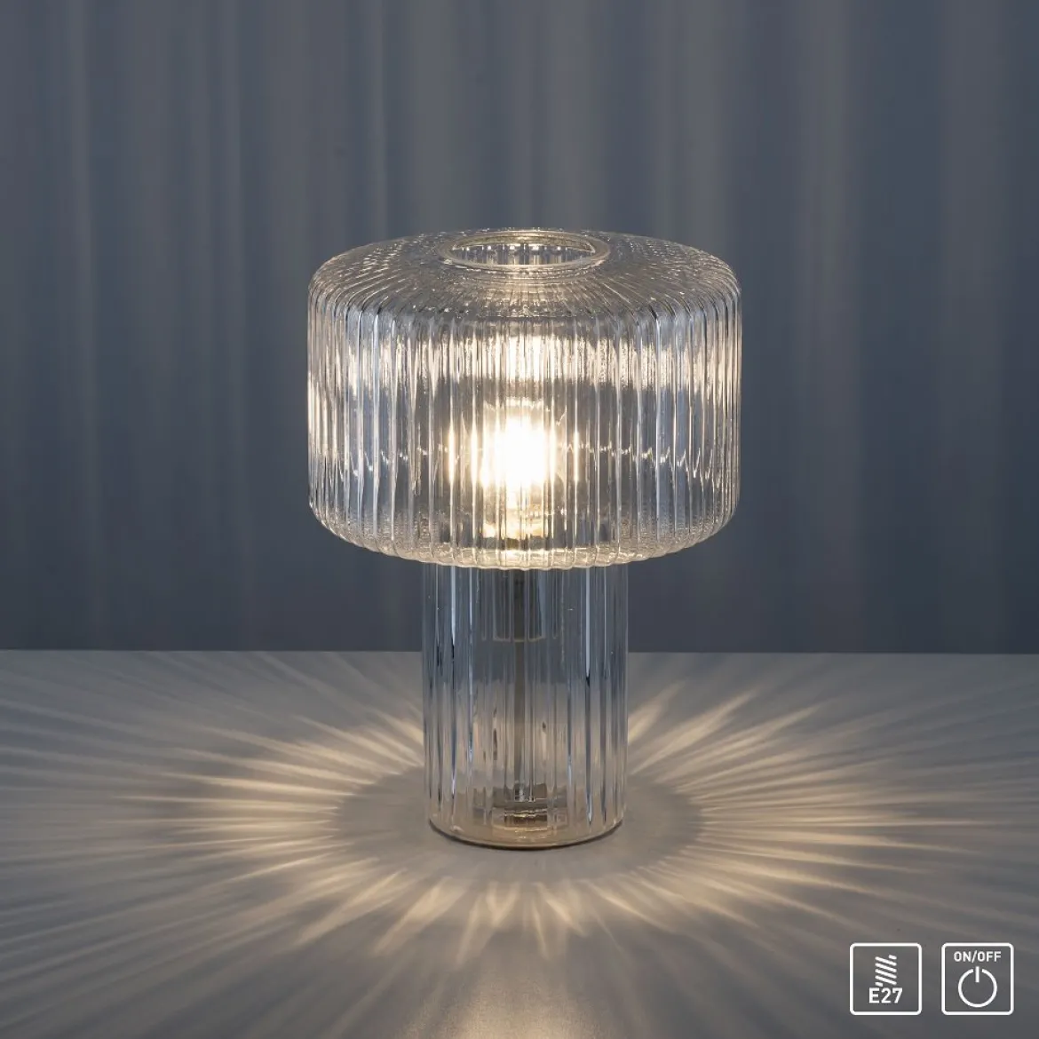 Paul Neuhaus 4092-00 Fungus Tischleuchte transparent