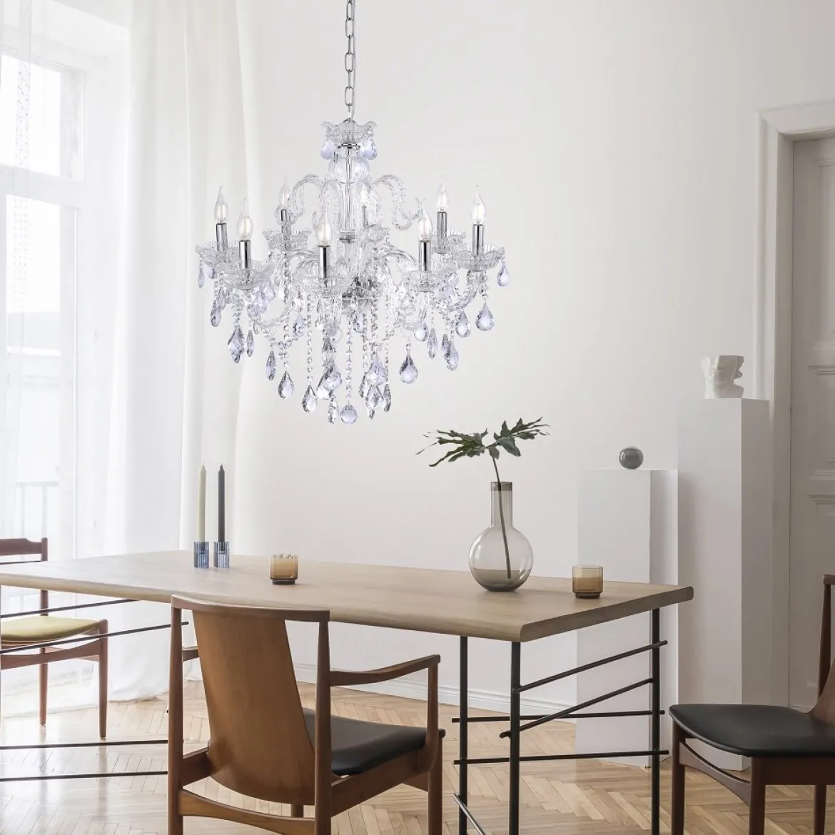 Paul Neuhaus 3081-00 GRACIA Kronleuchter Transparent