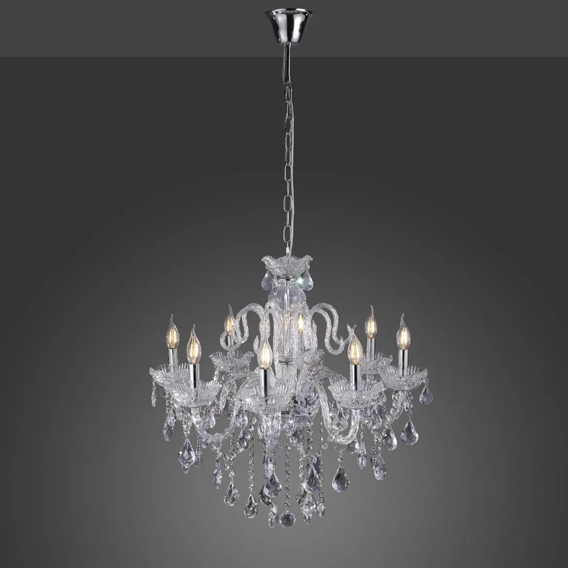 Paul Neuhaus 3081-00 GRACIA Kronleuchter Transparent