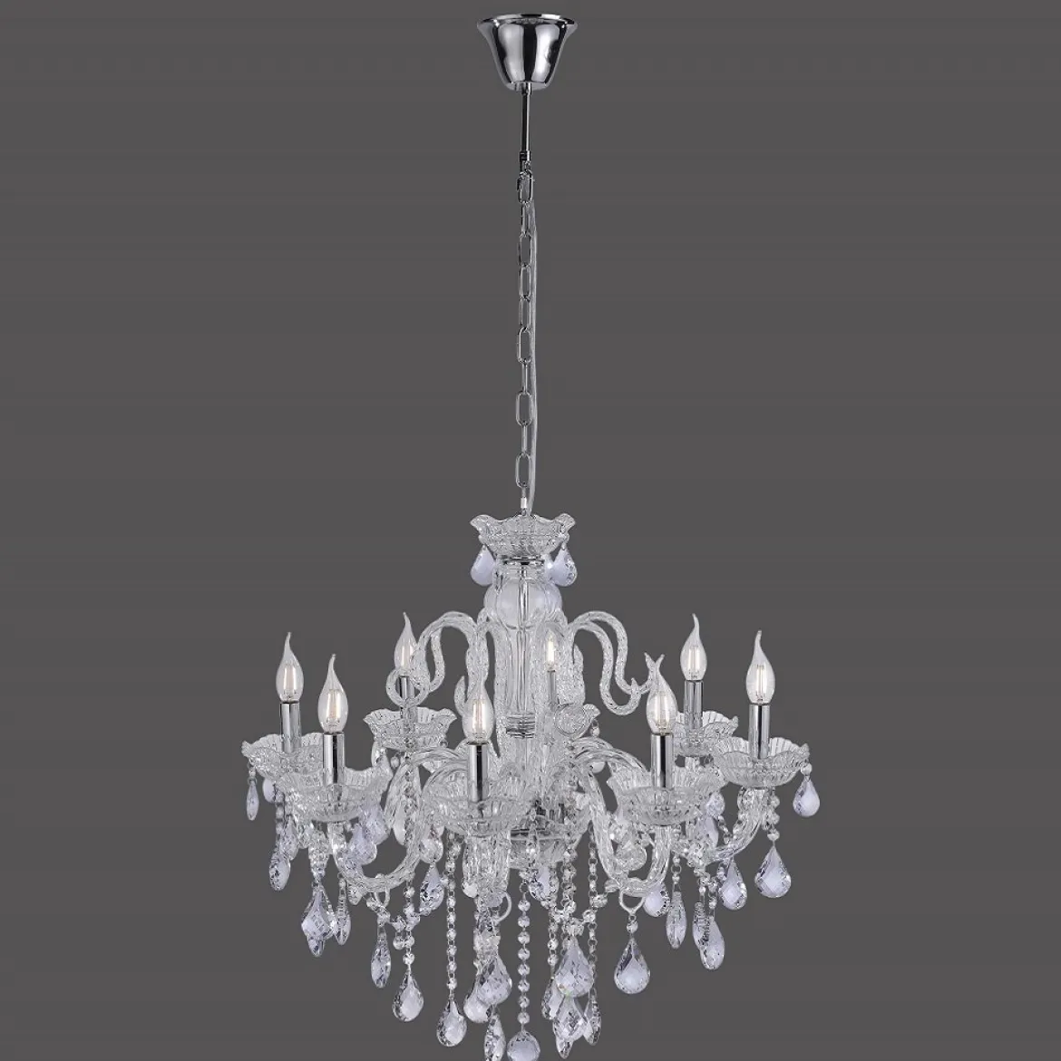 Paul Neuhaus 3081-00 GRACIA Kronleuchter Transparent