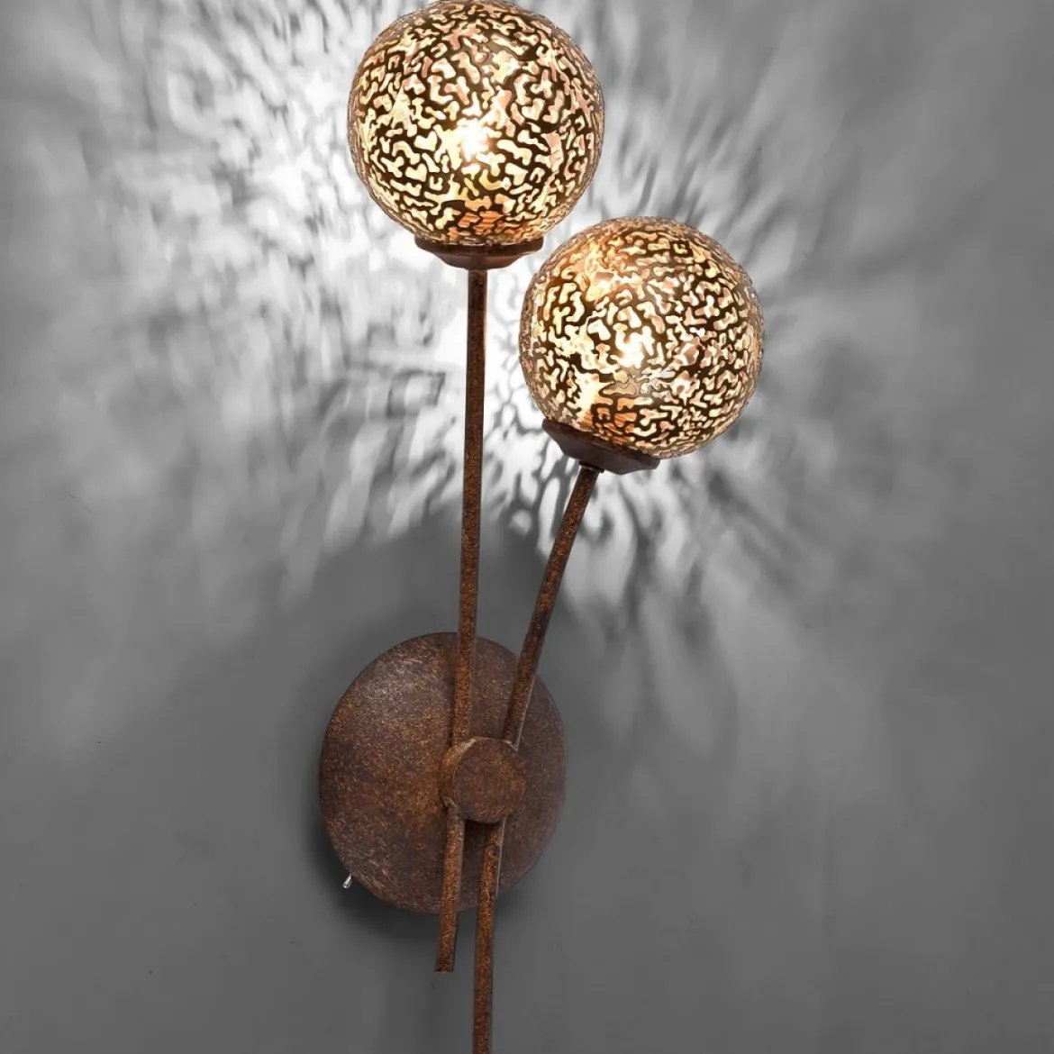 Paul Neuhaus 9032-48 GRETA Wandleuchte 2-flammig rost
