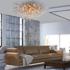 Paul Neuhaus 8092-11 ICICLE Deckenleuchte altmessing 14-flammig G9