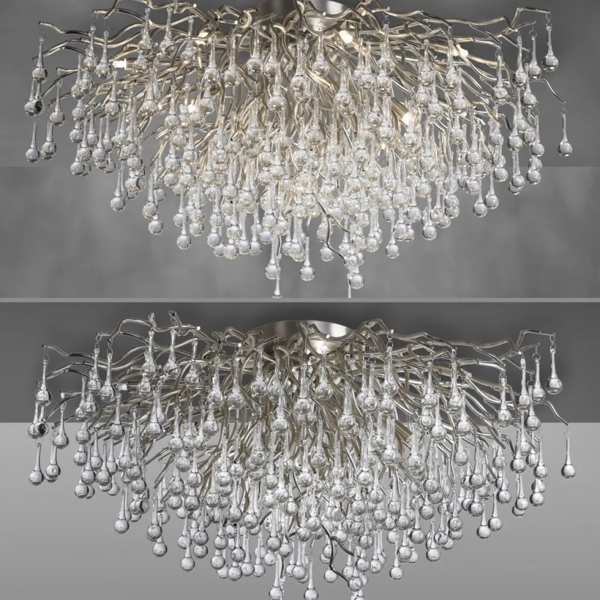 Paul Neuhaus 8092-55 ICICLE Deckenleuchte stahl 14-flammig G9