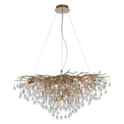 Paul Neuhaus 2192-11 ICICLE Kronleuchter altmessing 10-flammig G9