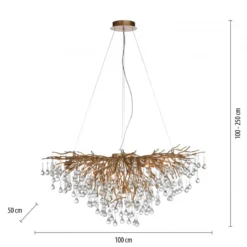 Paul Neuhaus 2192-11 ICICLE Kronleuchter altmessing 10-flammig G9