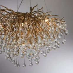 Paul Neuhaus 2192-11 ICICLE Kronleuchter altmessing 10-flammig G9