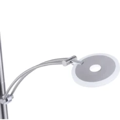 Paul Neuhaus 673-55 LED Deckenfluter stahlfarben Lesearm CCT mit Memoryfunktion