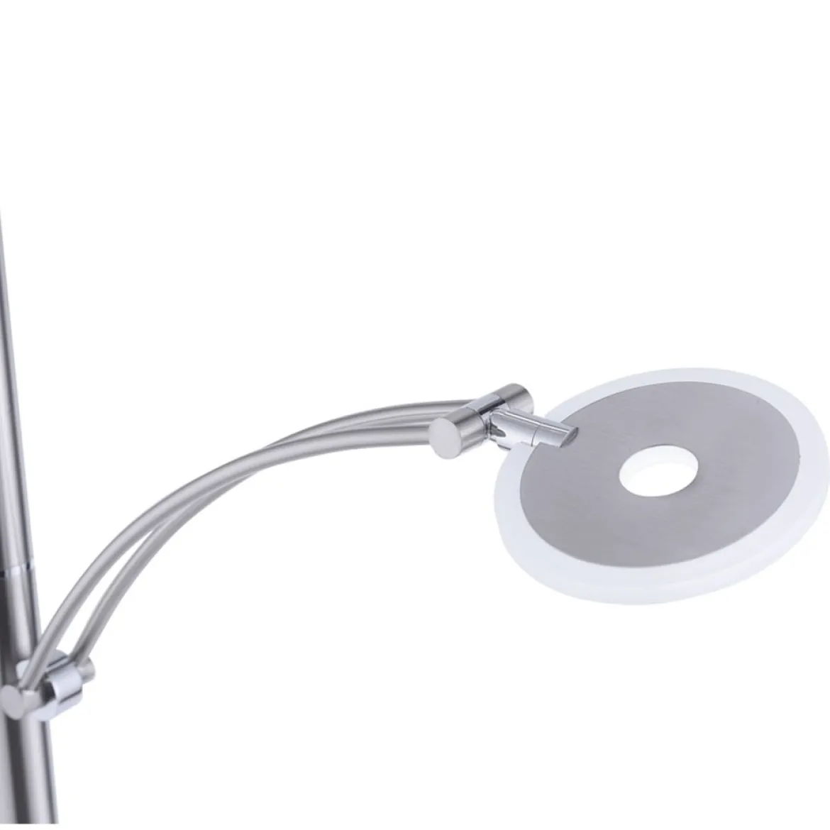 Paul Neuhaus 673-55 LED Deckenfluter stahlfarben Lesearm CCT mit Memoryfunktion