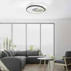 Paul Neuhaus 6392-16 LED Deckenleuchte rund schwarz weiß 3000K