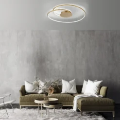 Paul Neuhaus 6189-12 LED Deckenleuchte gold dimmbar 3000K