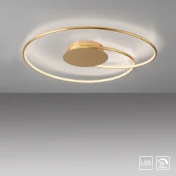 Paul Neuhaus 6189-12 LED Deckenleuchte gold dimmbar 3000K