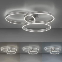 Paul Neuhaus 6233-55 LED Deckenleuchte Paan silberfarbig rund CCT