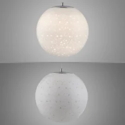 Paul Neuhaus 2052-17 LED Pendelleuchte chrom weißes Opalglas 25cm 3000K