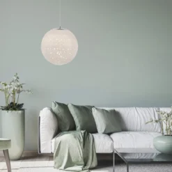 Paul Neuhaus 2052-17 LED Pendelleuchte chrom weißes Opalglas 25cm 3000K