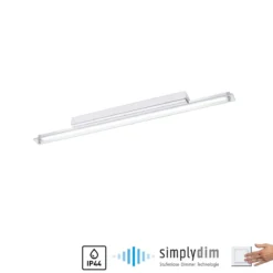 Paul Neuhaus 9107-17 LED Wandleuchte schmal chrom transparent 60cm 3000K IP44