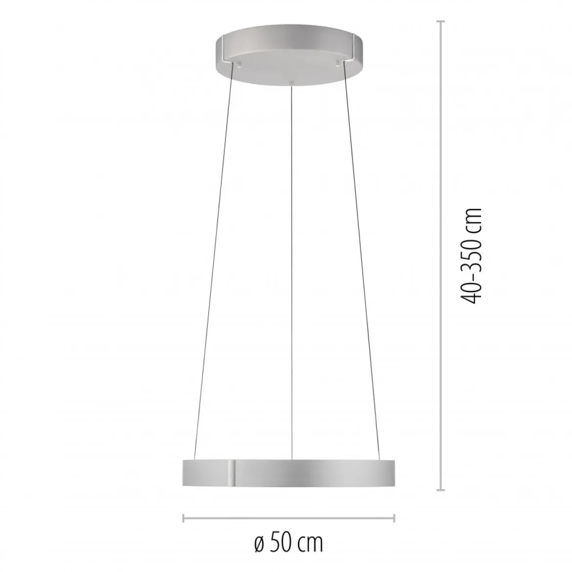 Paul Neuhaus 2560-95 Neuhaus PURE E-Clipse LED Pendelleuchte stone (alu) elektrisch