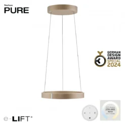 Paul Neuhaus 2560-97 Neuhaus PURE E-Clipse LED Pendelleuchte bronce elektrisch