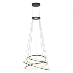 Paul Neuhaus 2566-15 Neuhaus PURE E-Flying Rings LED Pendelleuchte mystic grey (grau)
