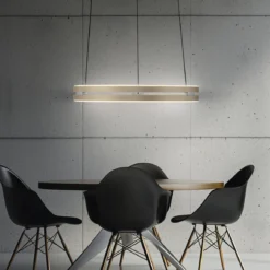 Paul Neuhaus 2550-60 Neuhaus PURE E-Loop LED Pendelleuchte ivory gold 2700-5000 K